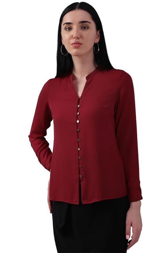 Women's 100% Polyester Regular Fit Shirt