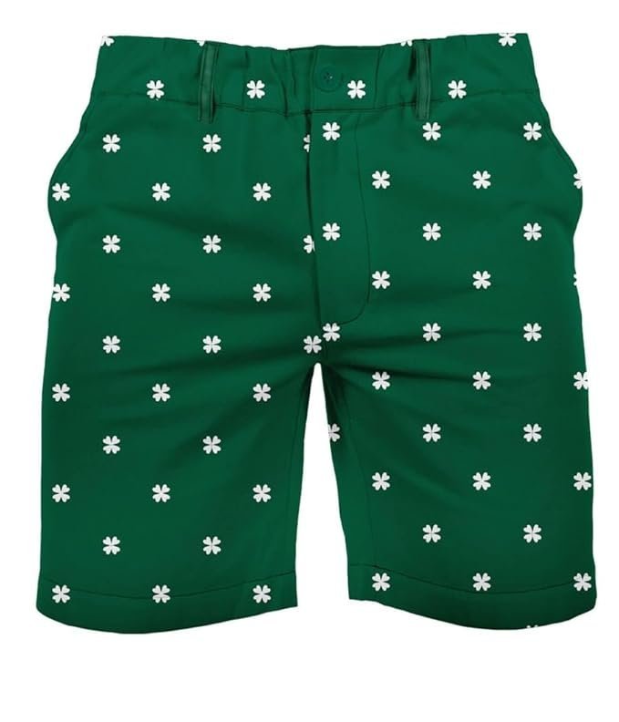 Shorts for Men - Classic St Paddys Designs and Patterned Adult Shorts, Shamrock