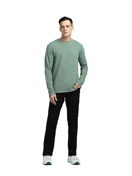 Men's Cotton Solid Slim Fit T-Shirt