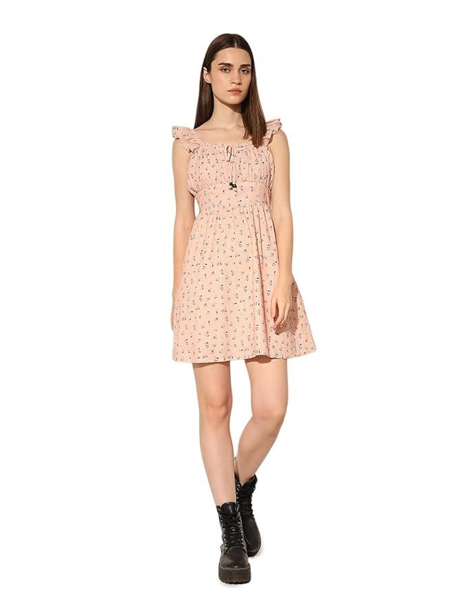 Women's Cotton A-Line Mini Dress