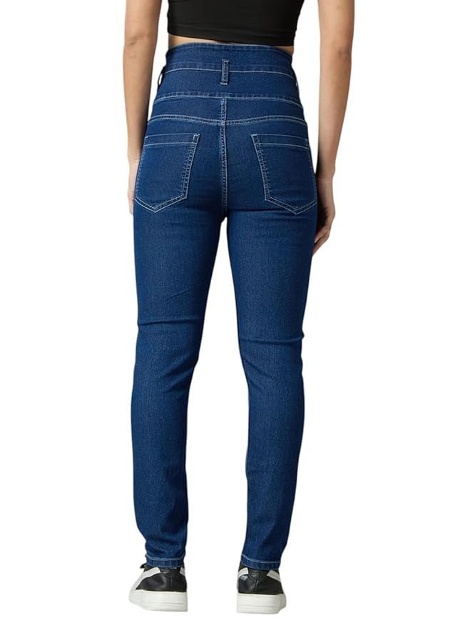 Supper High Rise Womens Skinny Fit Jeans - Image 7