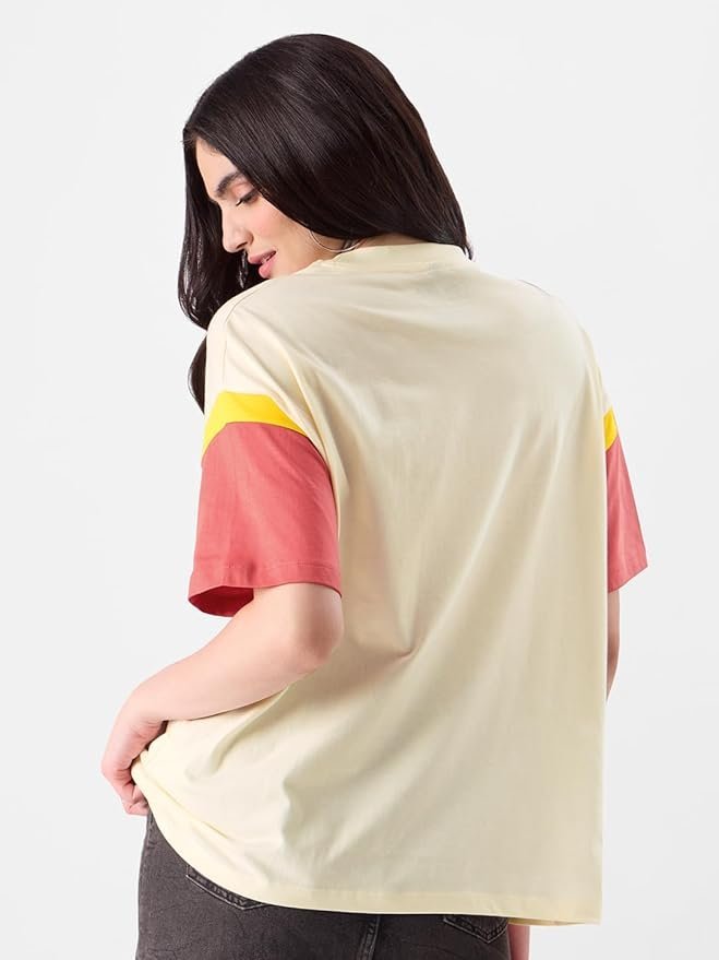 Oversized Fit Graphic Printed Half Sleeve Cotton Multicolored - Image 3
