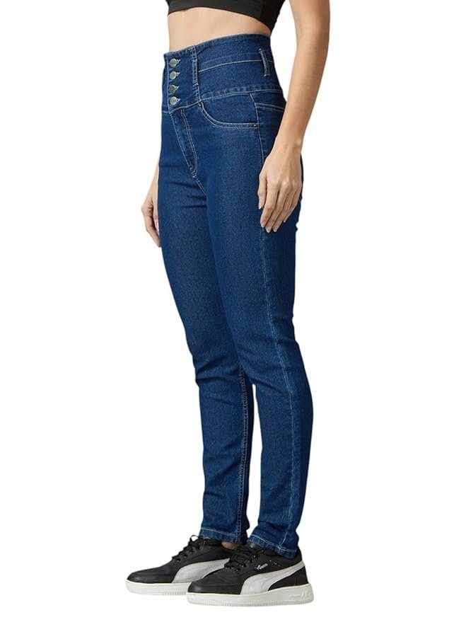 Supper High Rise Womens Skinny Fit Jeans - Image 5