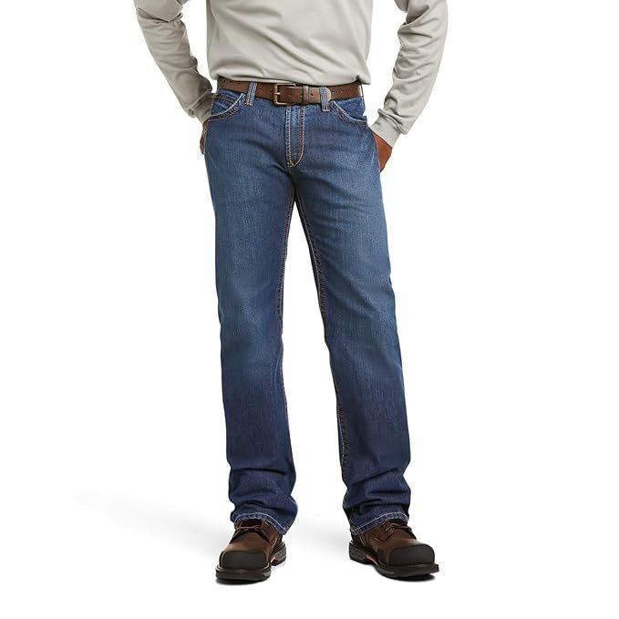 Low Rise Basic Boot Cut Jean – Men’s Durable Work Jeans Clay