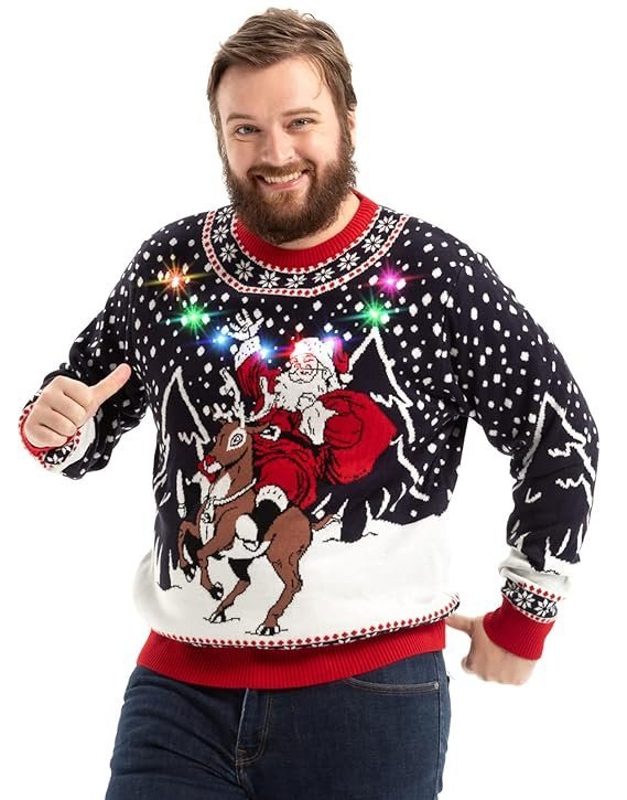 Unisex Christmas Jumper Funny Ugly Christmas Sweater Jumper for Christmas Knitted Jumper for Christmas Party Sweater