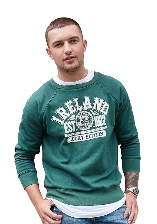 Men Bottle Green Republic of Ireland Sweatshirt