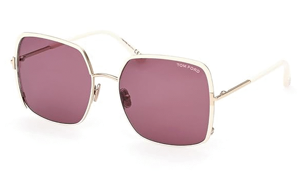 Sunglasses FT 1006 Raphaela 32Y Shiny Rose Gold, t Logo/Violet Lens, Shiny Rose Gold, "T" Logo / Violet Lenses, 60/18/135, Shiny Rose Gold, "T" Logo / Violet Lenses, 60/18/135