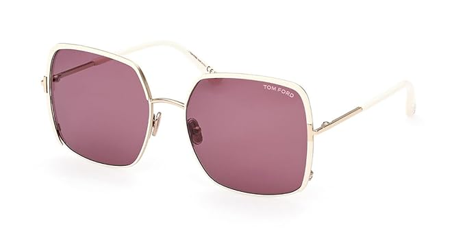 Sunglasses FT 1006 Raphaela 32Y Shiny Rose Gold, t Logo/Violet Lens, Shiny Rose Gold, "T" Logo / Violet Lenses, 60/18/135, Shiny Rose Gold, "T" Logo / Violet Lenses, 60/18/135