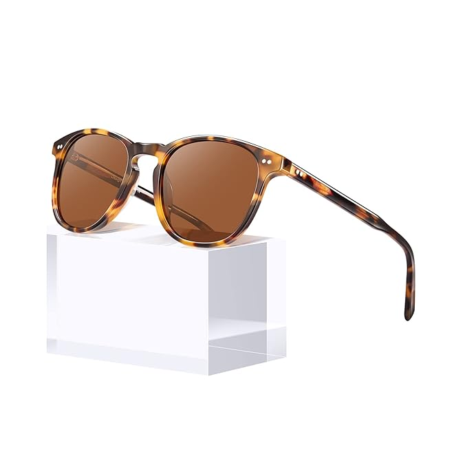 Polarized Sunglasses for Women Small and Medium Face UV Protection, Handcrafted Acetate Frame Sunnies