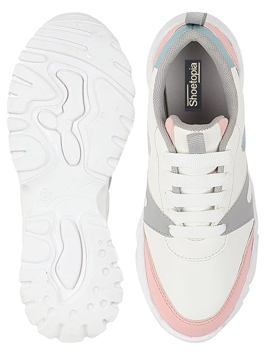 Women's Casual Walking Sneakers || Comfortable Lightweight Lace Comfy Travel & College - Image 4