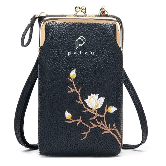 Women's Small Cross-Body Phone Bag Stylish PU Leather Mobile Cell Phone Holder Pocket Purse Wallet Sling Bag Mini Shoulder Bags