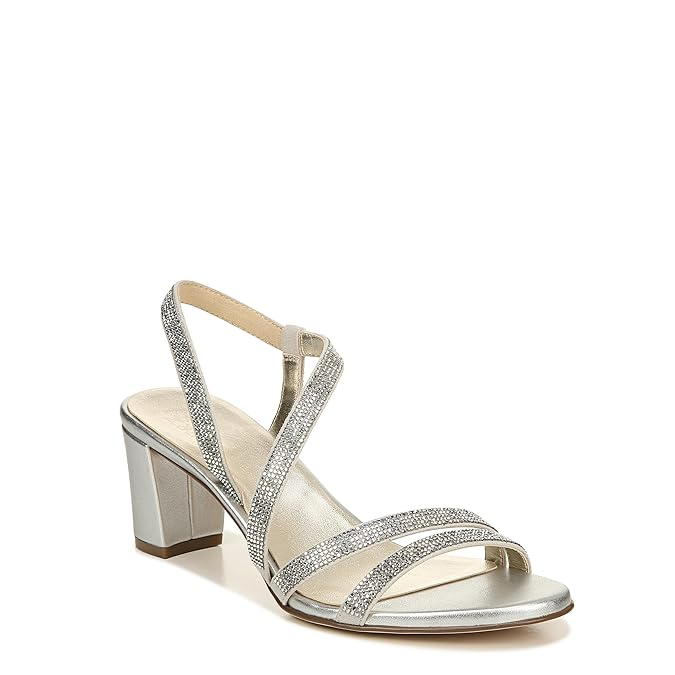 Womens Vanessa2 Rhinestone Embellished Strappy Heeled Sandal