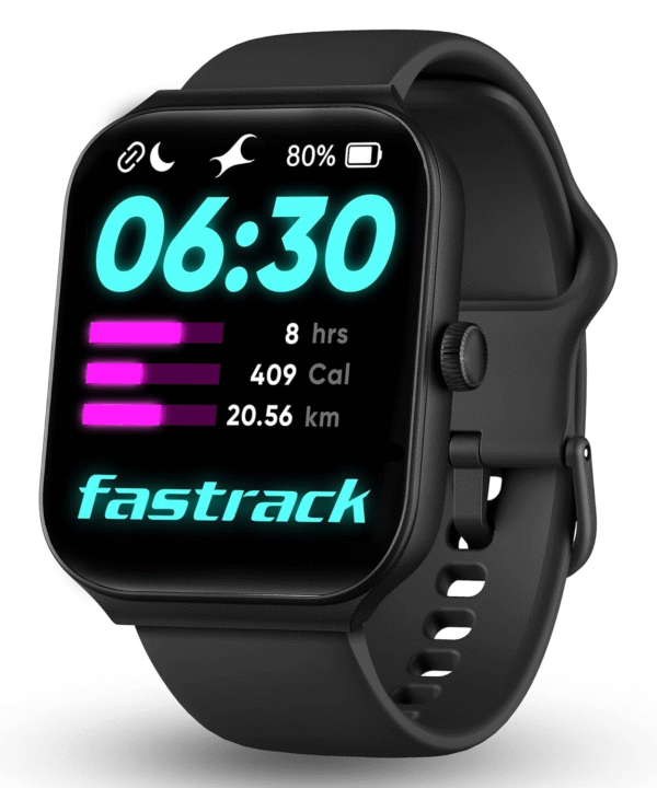 Smart Watch|Biggest 1.95" Horizon Curve Display|SingleSync BT Calling v5.3|Built-in Alexa|Upto 5 Day Battery|ATS Chipset with Zero Lag|100+ Sports Modes|150+ Watchfaces,Black