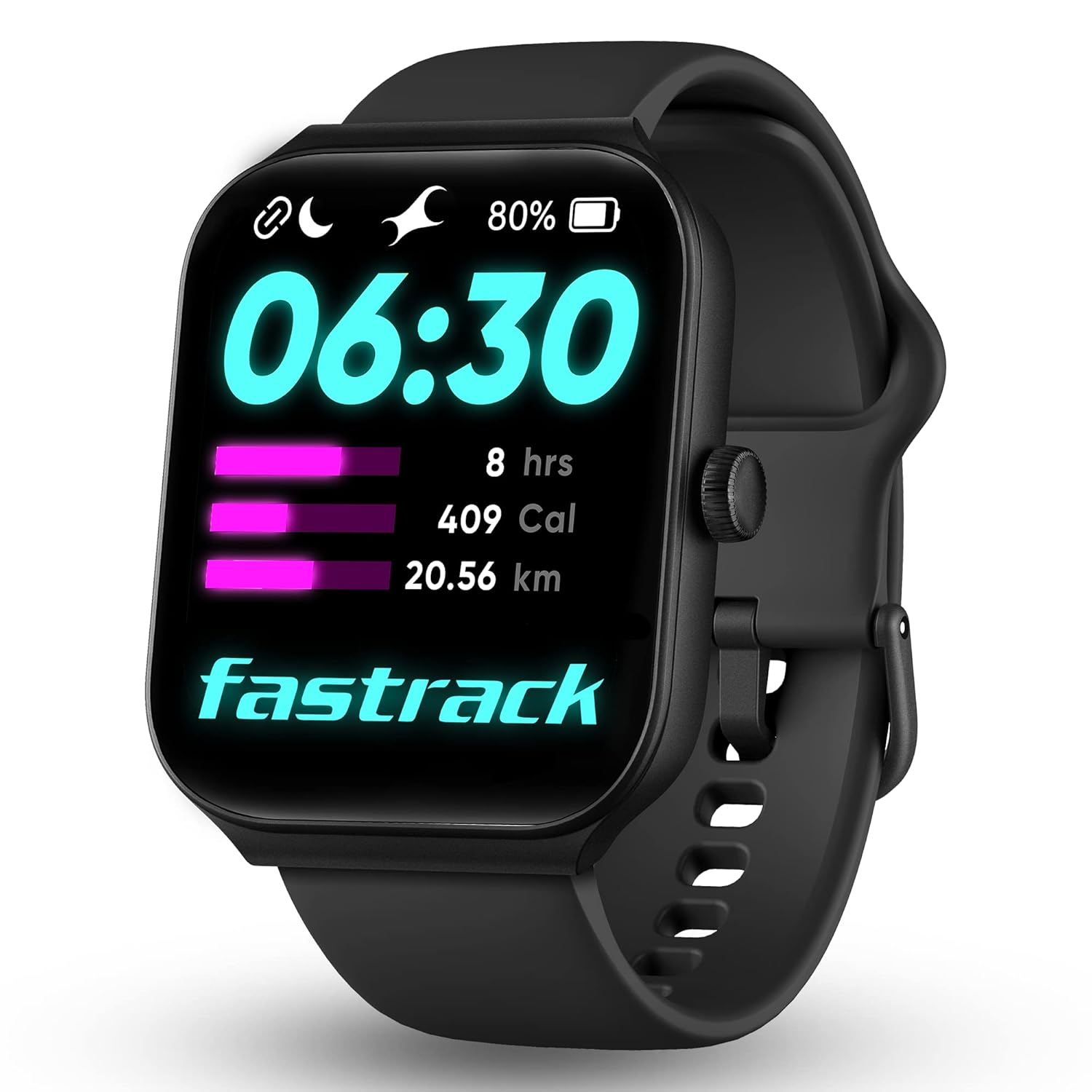 Smart Watch|Biggest 1.95" Horizon Curve Display|SingleSync BT Calling v5.3|Built-in Alexa|Upto 5 Day Battery|ATS Chipset with Zero Lag|100+ Sports Modes|150+ Watchfaces,Black