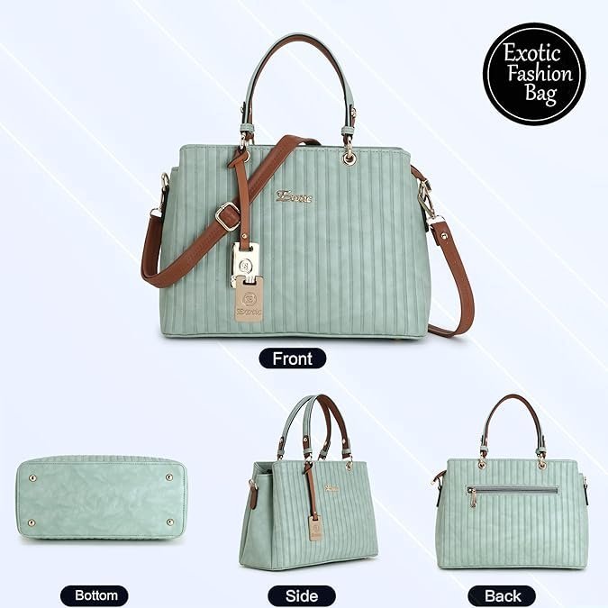 Women's Striped Line Handbag for Women| Ladies purse | Stylish Shoulder Bag | Gift for Women - Image 3