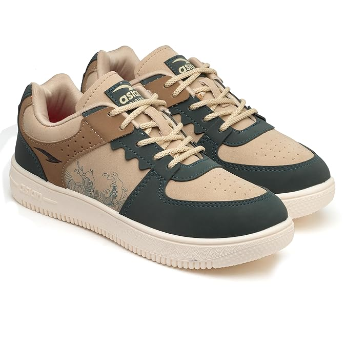Men THUNDER-07 Stylish Casual Mid Top Sneaker and Trendy Shoes with Laces for Men & Boys, Perfect, College, Parties and Outings, Lightweight, Comfortable, and Durable for All-Day Use