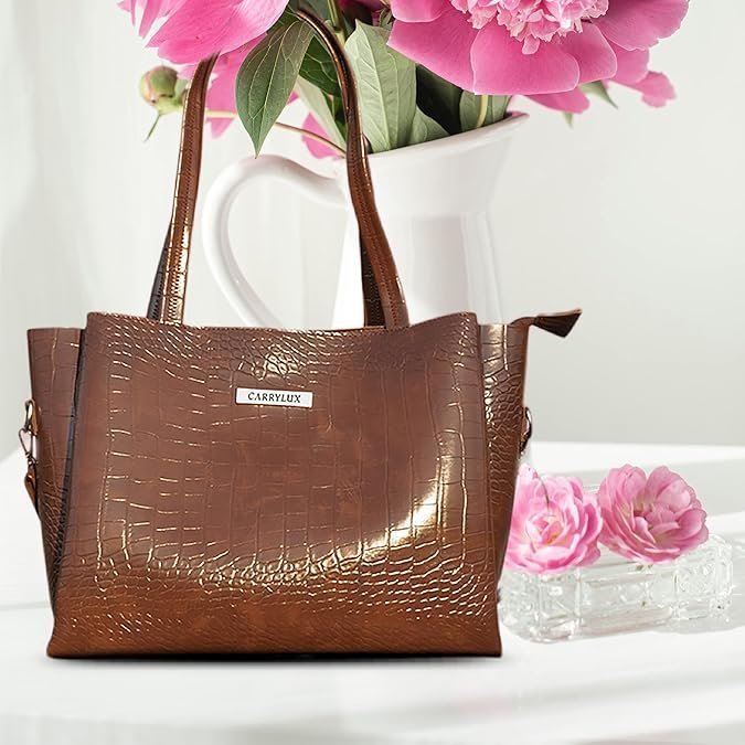 Large Capacity Croco Pattern Tote Bags For Womens Big Purses And Handbags Ladies Big Shoulder Bag - Image 2