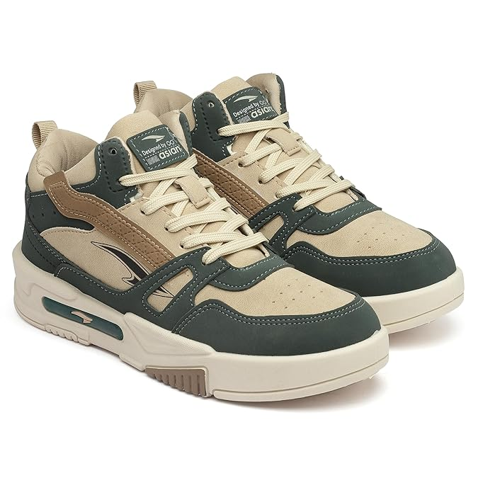 Men's MEXICO-11 Casual Sneaker Shoes with Synthetic Upper Lightweight Comfortable Mid Top Sneaker Shoes for Men's