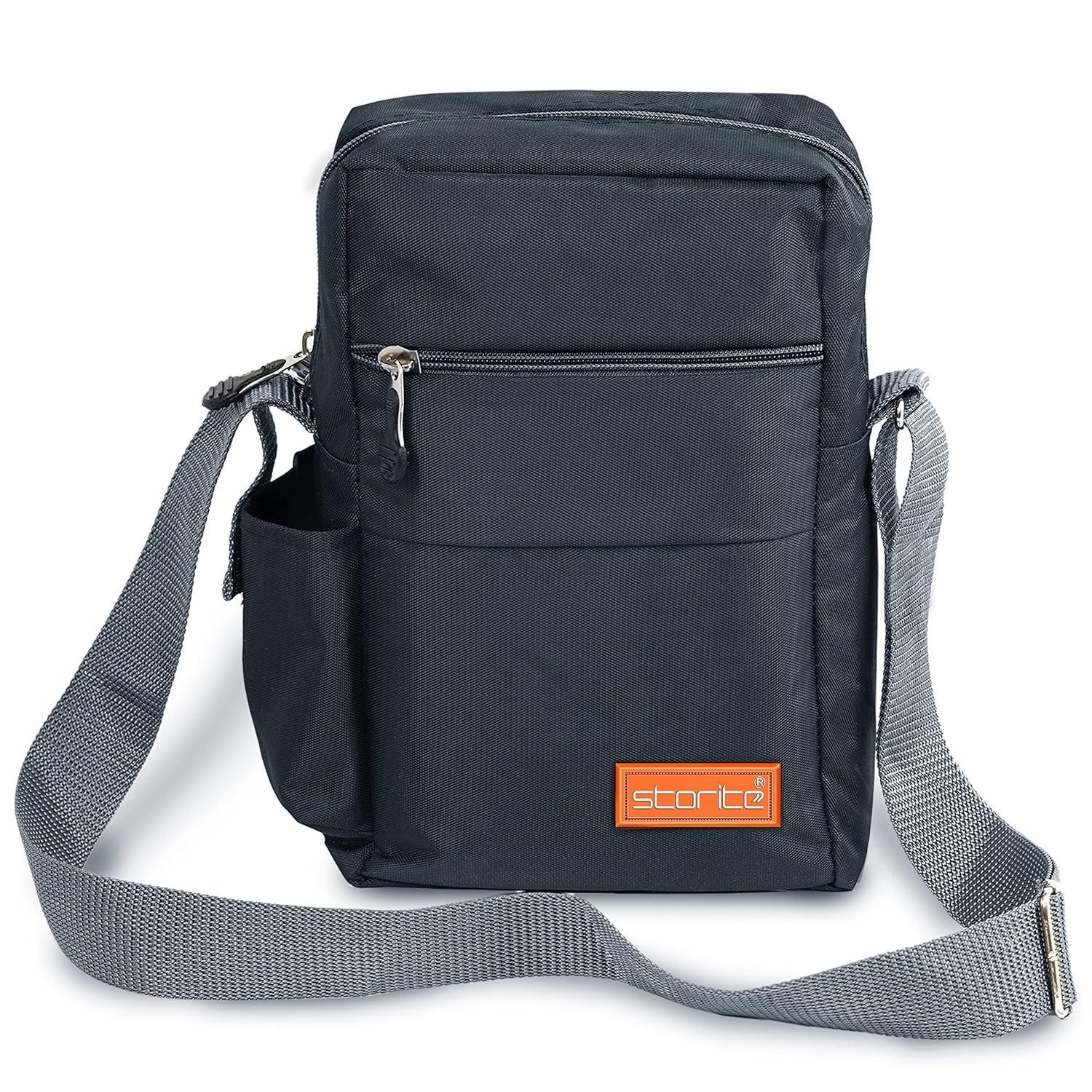Stylish Padded Mini Sling Bag for Men and Women, Small Passport Travel Bag and Small Sling Bag With Water Bottle Pocket