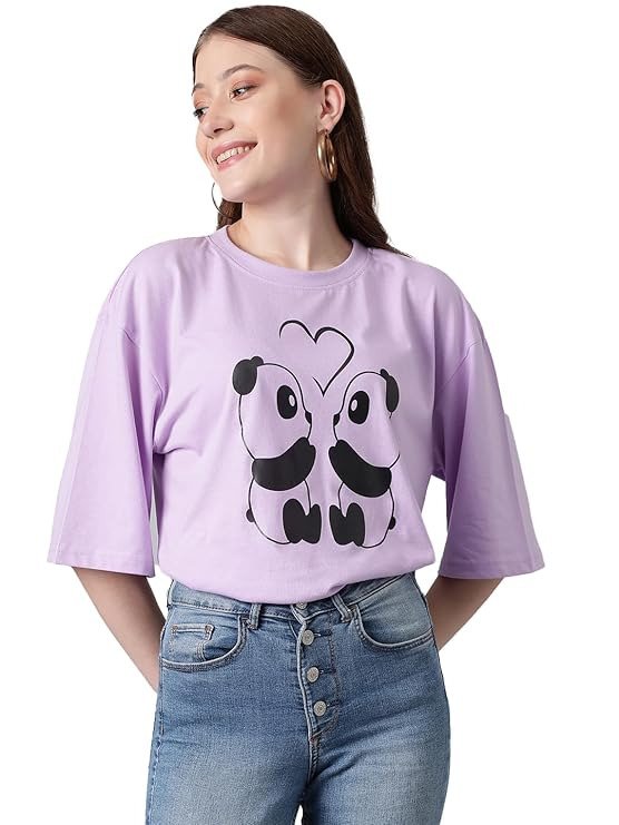 Women’s Graphic Printed T-Shirt – Soft Cotton Blend Tee for Everyday Style