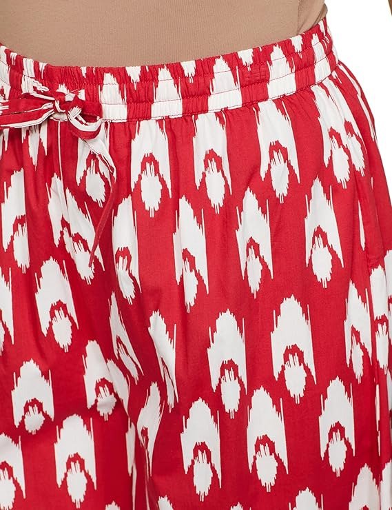 Women's Relaxed Cotton Flared Palazzo - Image 4